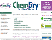 Tablet Screenshot of chemdrydefriesemeren.nl